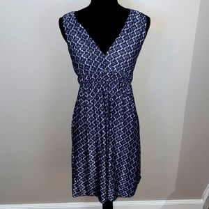 Soma V-Neck Purple and Black Dress - size Small